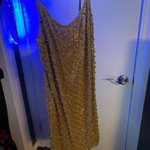 Gold embellished dress
